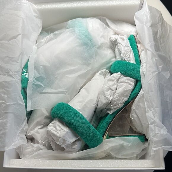 GOOD AMERICAN TERRY CLOTH SLIDE HEELS - Picture 3 of 8